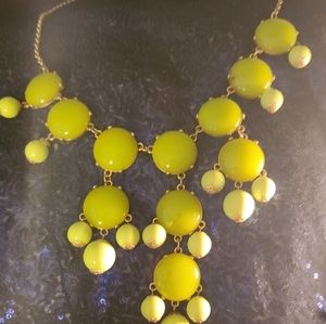 Green and gold necklace J. Crew Gold-